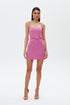 Persian pink corset mini dress